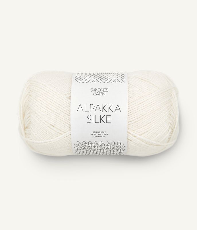 Alpakka Silke 1002 White
